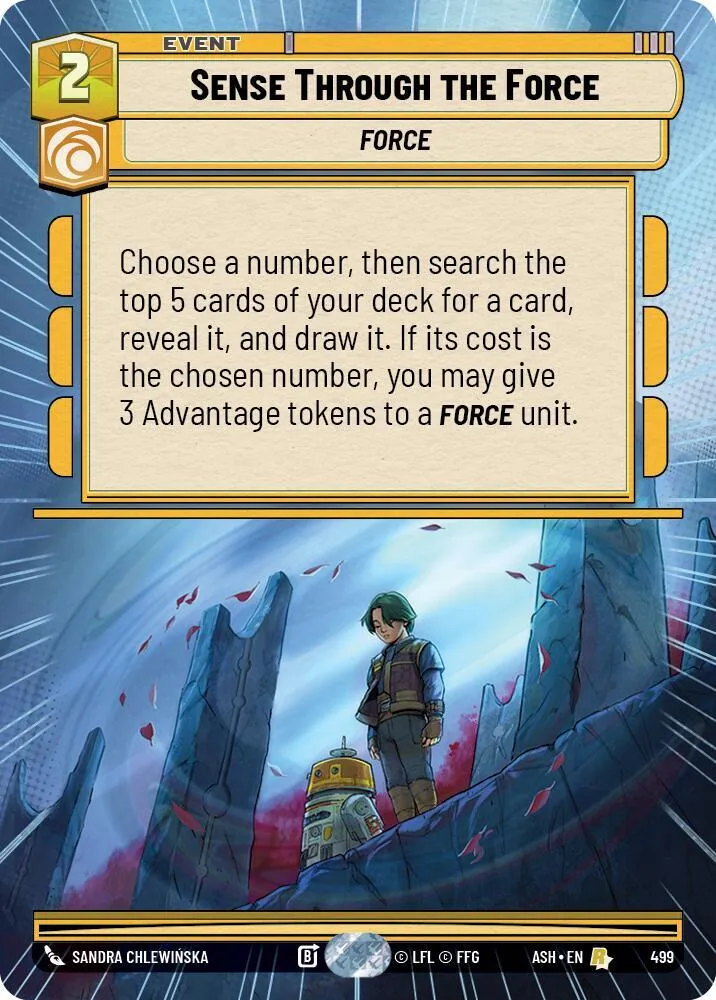 Sense Through the Force — Ashes of the Empire — Star Wars: Unlimited