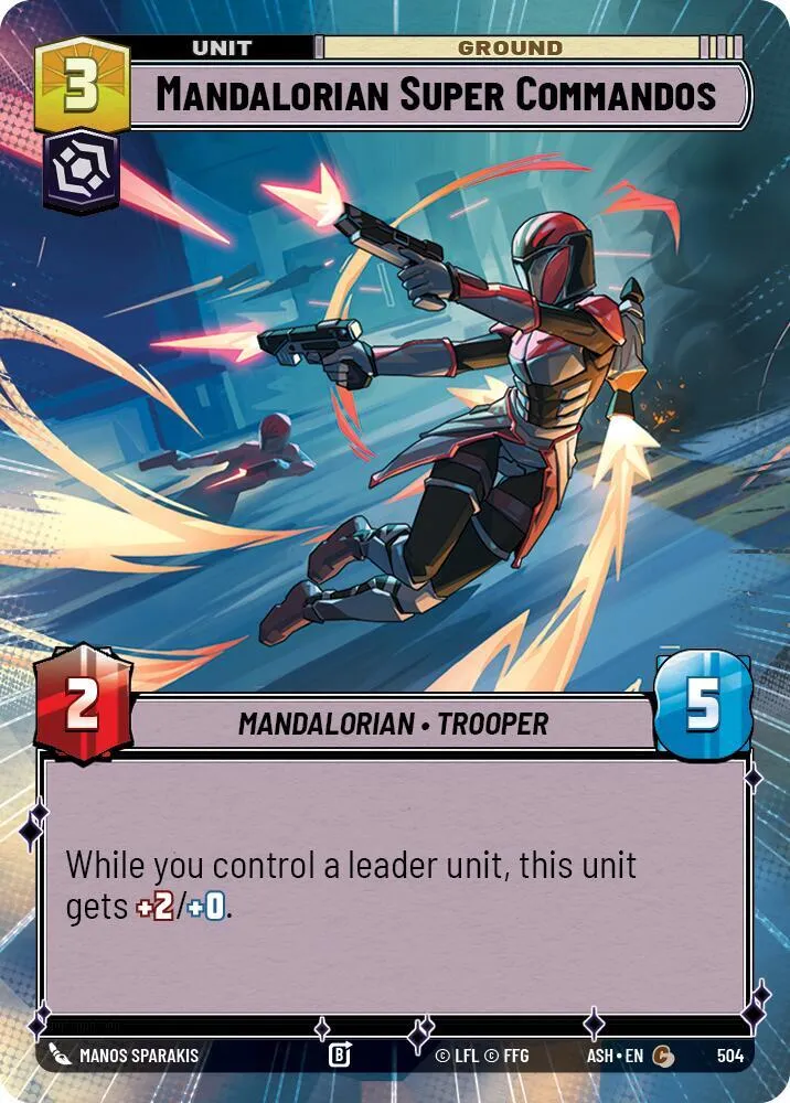 Super Commandos Mandaloriens — Ashes of the Empire — Star Wars: Unlimited
