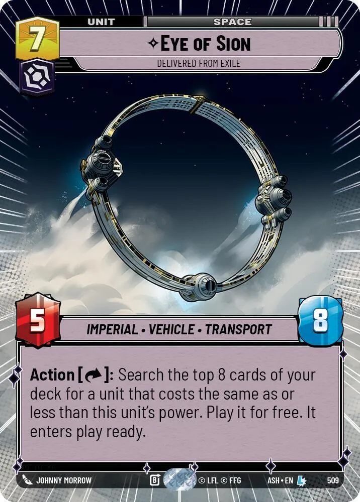 Eye of Sion - Delivered from Exile — Ashes of the Empire — Star Wars: Unlimited