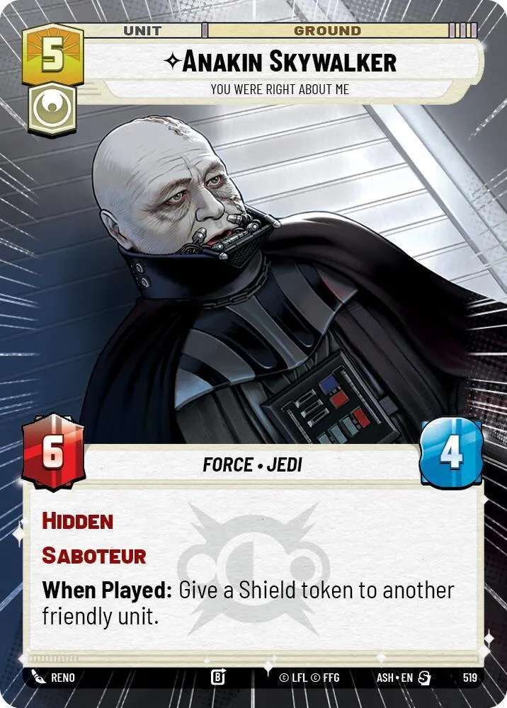 Anakin Skywalker - You Were Right About Me — Ashes of the Empire — Star Wars: Unlimited
