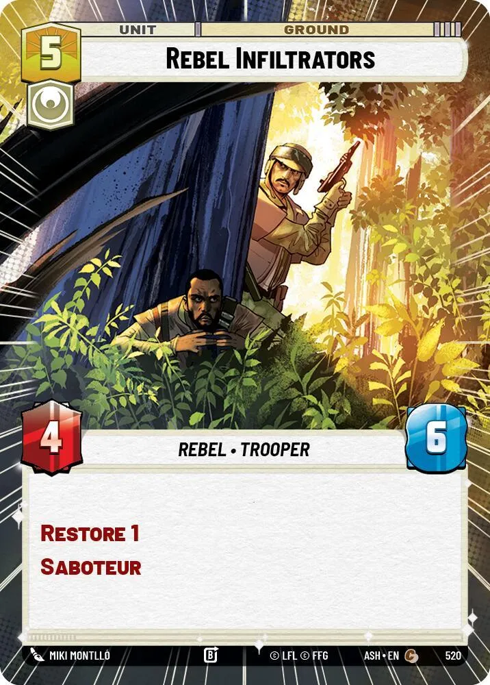 Infiltrateurs Rebelles — Ashes of the Empire — Star Wars: Unlimited