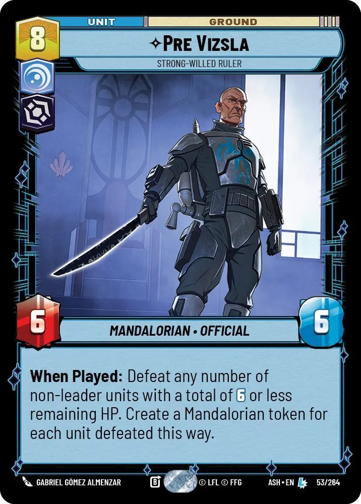 Pre Vizsla - Strong-Willed Ruler — Ashes of the Empire — Star Wars: Unlimited