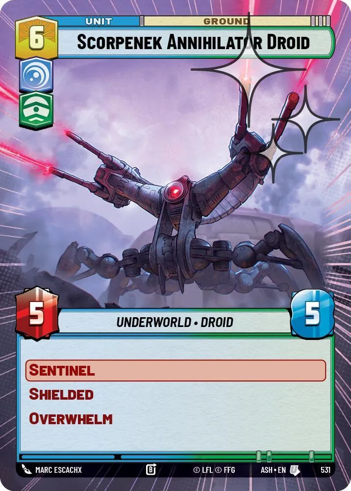 Droïde Annihilateur Scorpenek — Ashes of the Empire — Star Wars: Unlimited
