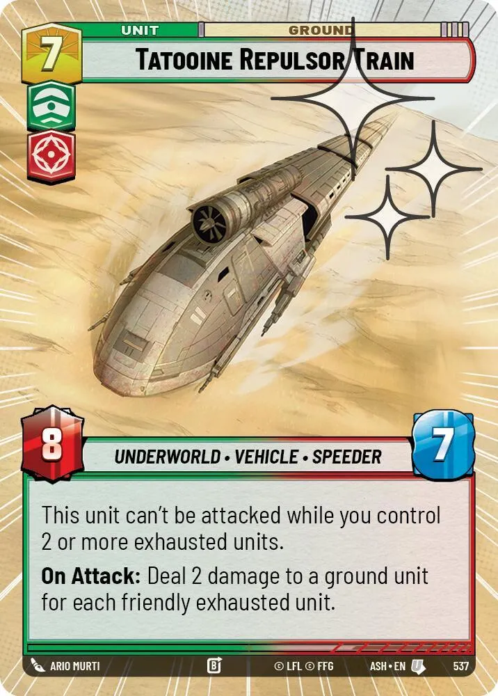 Train à Répulsion de Tatooine — Ashes of the Empire — Star Wars: Unlimited