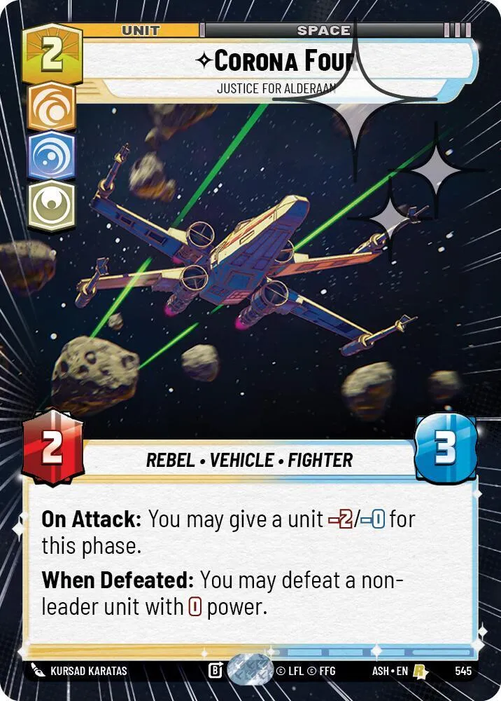 Corona Quatre - Justice Pour Alderaan — Ashes of the Empire — Star Wars: Unlimited