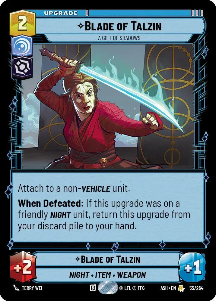 Blade of Talzin - A Gift of Shadows — Ashes of the Empire — Star Wars: Unlimited