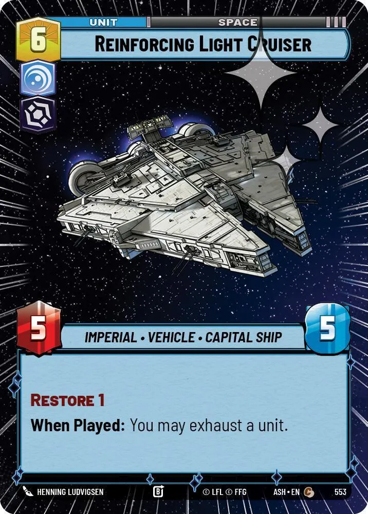 Croiseur Léger en Renfort — Ashes of the Empire — Star Wars: Unlimited