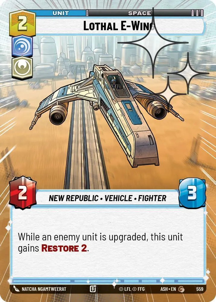 E-Wing de Lothal — Ashes of the Empire — Star Wars: Unlimited