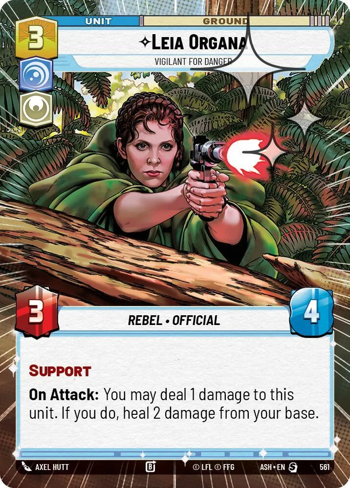 Leia Organa - Vigilante Face Au Danger — Ashes of the Empire — Star Wars: Unlimited