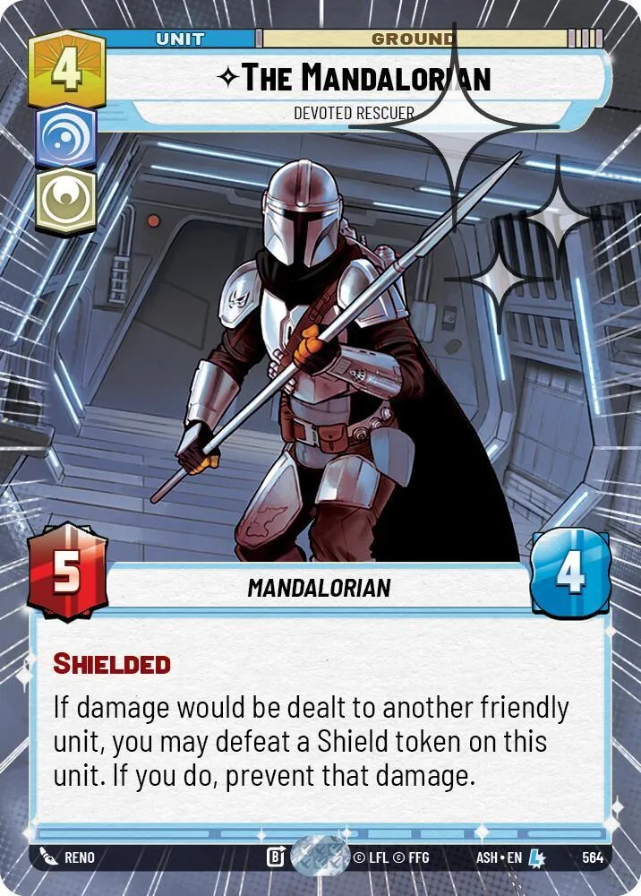 Le Mandalorien - Sauveteur Dévoué — Ashes of the Empire — Star Wars: Unlimited