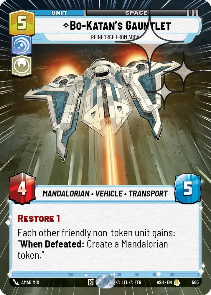 Gauntlet de Bo-Katan - Renfort Dominateur — Ashes of the Empire — Star Wars: Unlimited