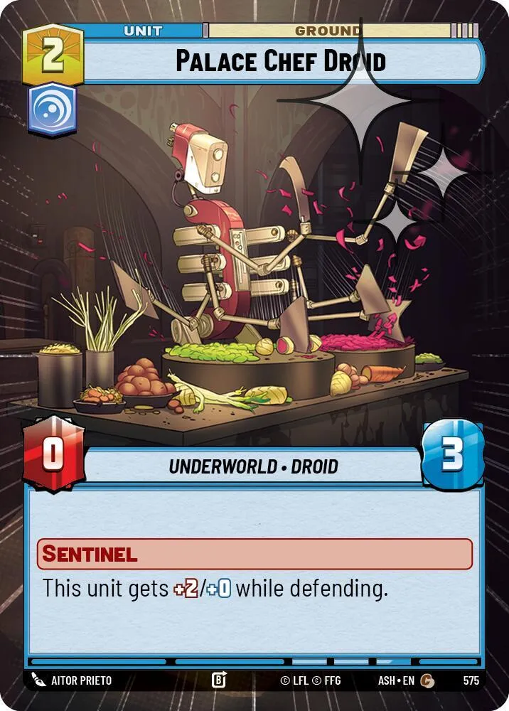 Droïde Cuisinier du Palais — Ashes of the Empire — Star Wars: Unlimited