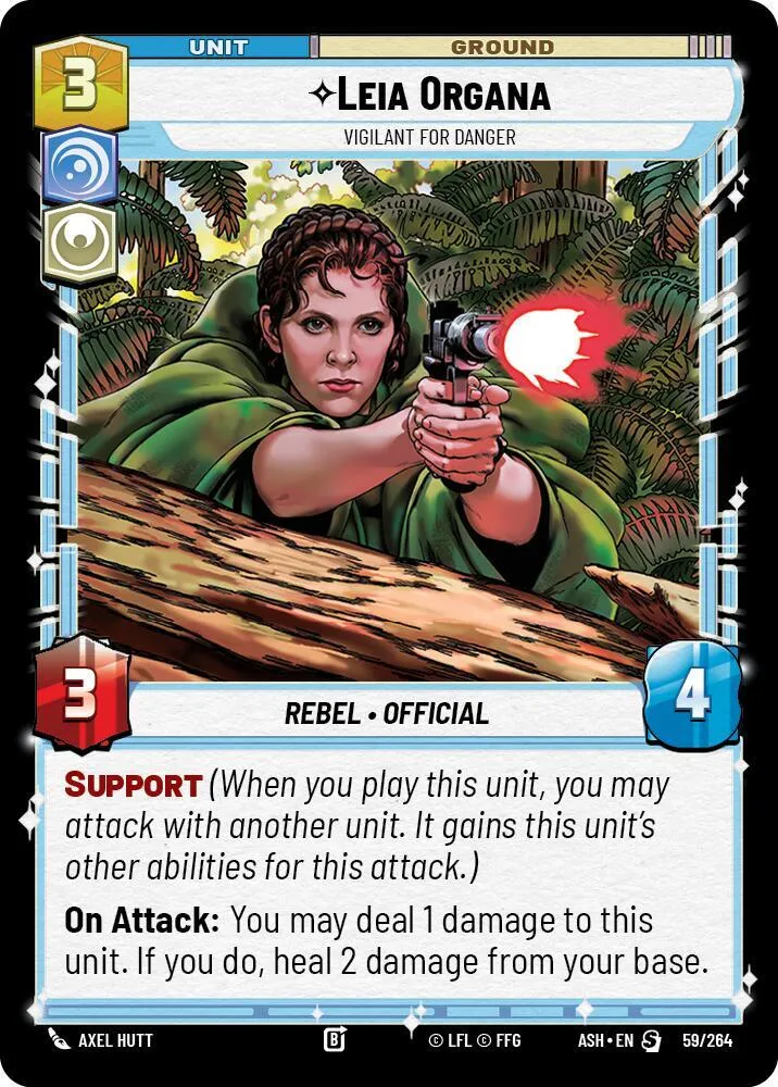 Leia Organa - Vigilant for Danger — Ashes of the Empire — Star Wars: Unlimited