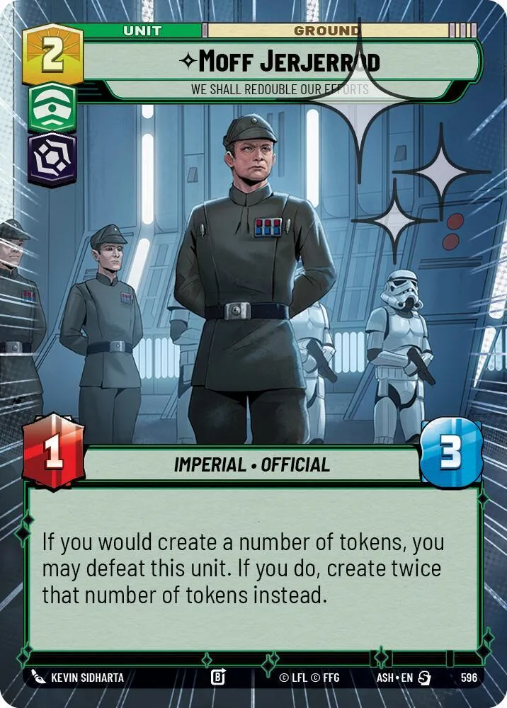 Moff Jerjerrod - We Shall Redouble Our Efforts — Ashes of the Empire — Star Wars: Unlimited