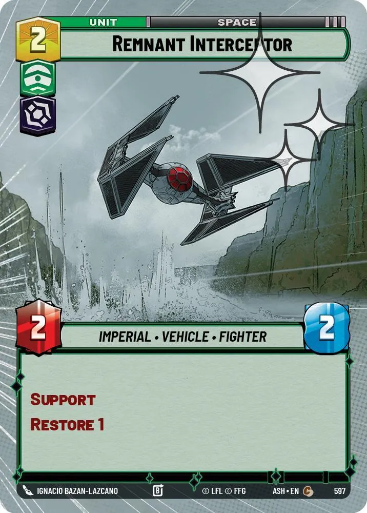 Intercepteur Subsistant — Ashes of the Empire — Star Wars: Unlimited