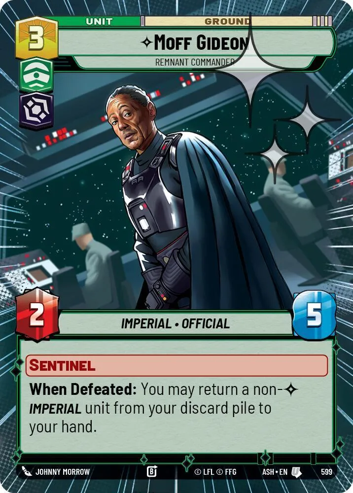 Moff Gideon - Commandant Subsistant — Ashes of the Empire — Star Wars: Unlimited