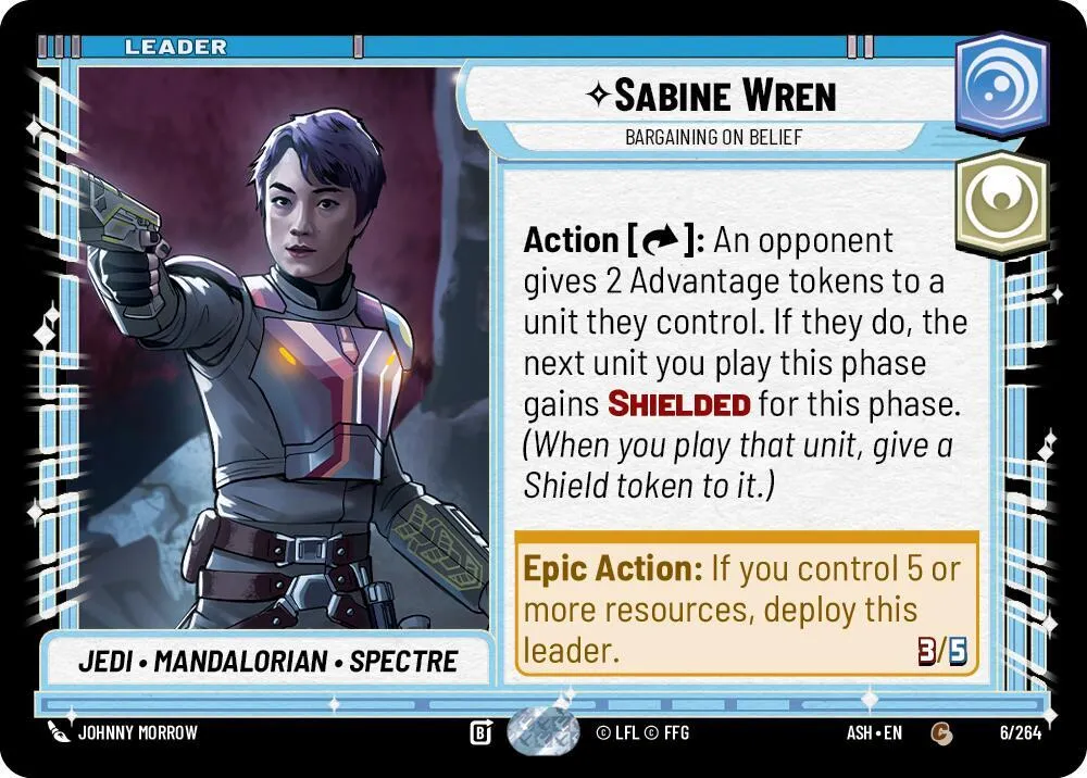 Sabine Wren - Bargaining on Belief — Ashes of the Empire — Star Wars: Unlimited