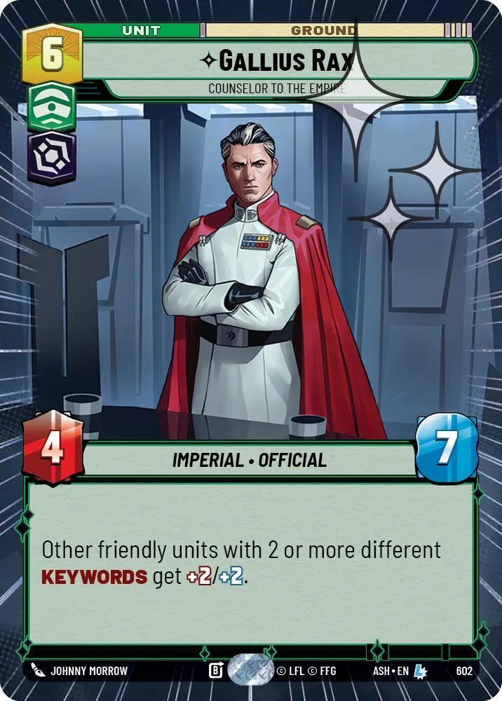 Gallius Rax - Conseiller De L'Empire — Ashes of the Empire — Star Wars: Unlimited