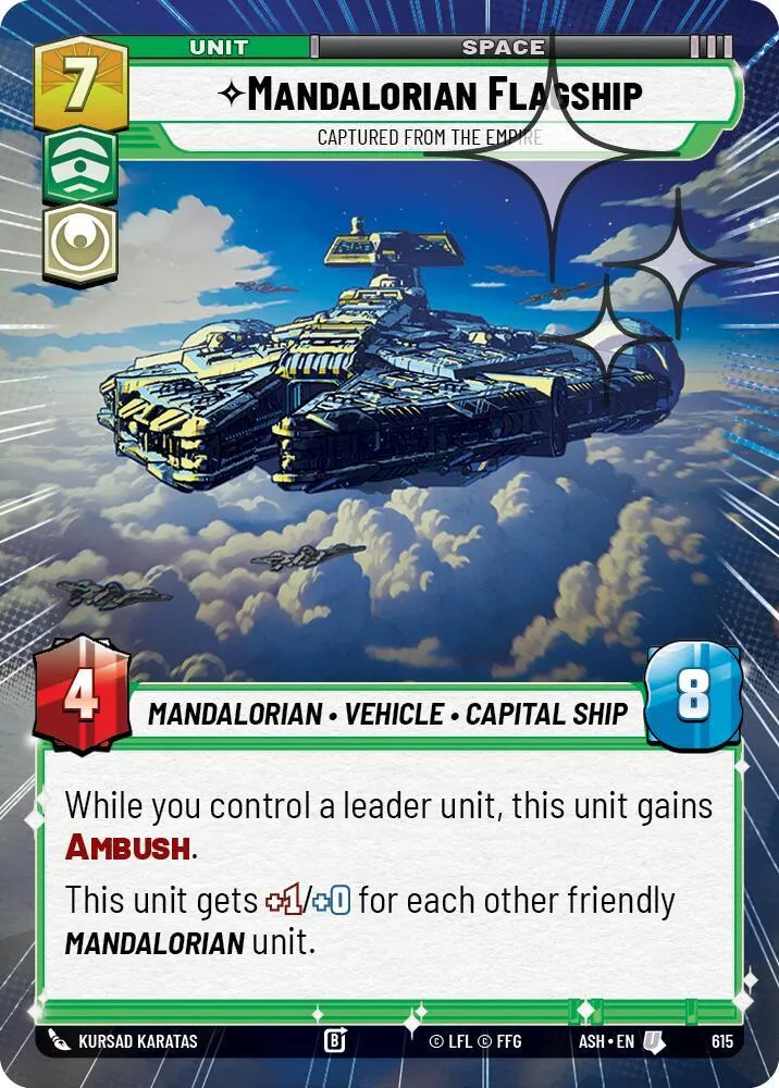 Vaisseau Amiral Mandalorien - Volé À L'Empire — Ashes of the Empire — Star Wars: Unlimited