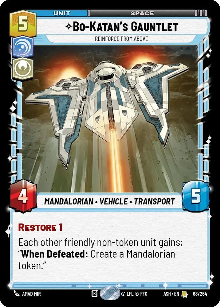 Bo-Katan's Gauntlet - Reinforce from Above — Ashes of the Empire — Star Wars: Unlimited