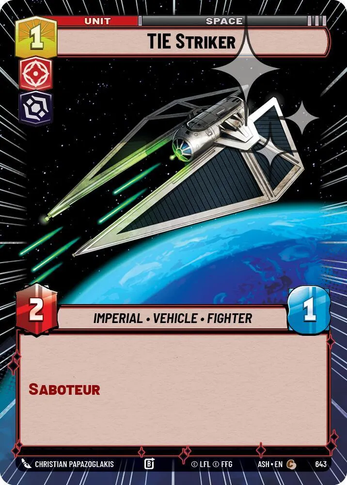 TIE Striker — Ashes of the Empire — Star Wars: Unlimited