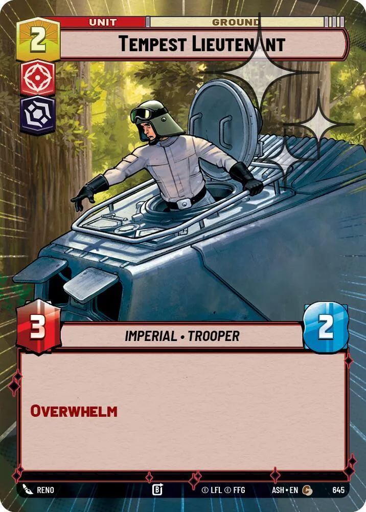 Lieutenant Force Tempest — Ashes of the Empire — Star Wars: Unlimited