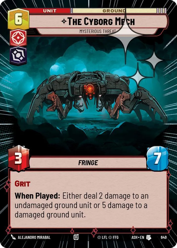 Le Cyborg Mecha - Menace Mystérieuse — Ashes of the Empire — Star Wars: Unlimited