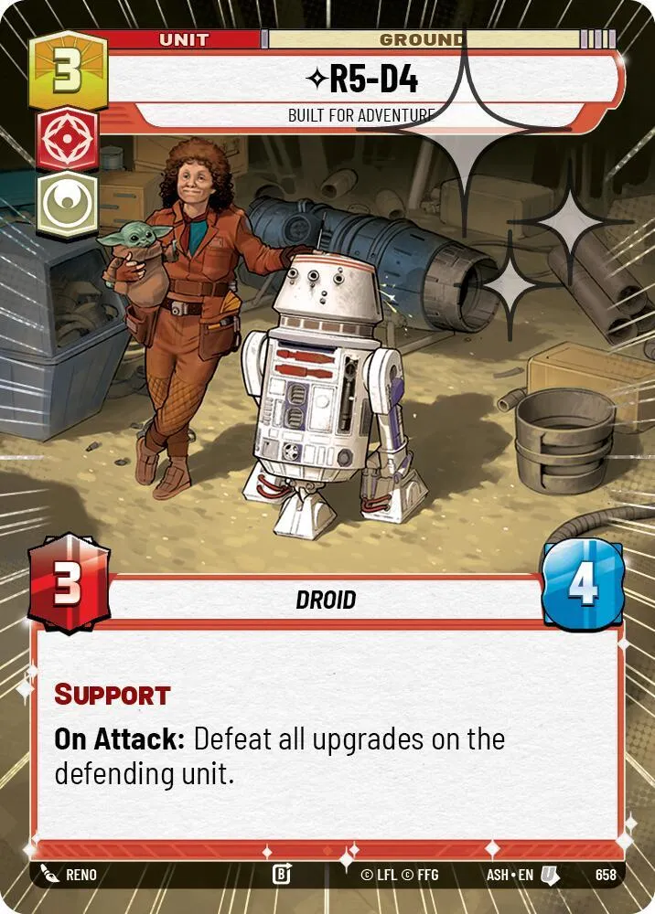 R5-D4 - Conçu Pour L'Aventure — Ashes of the Empire — Star Wars: Unlimited