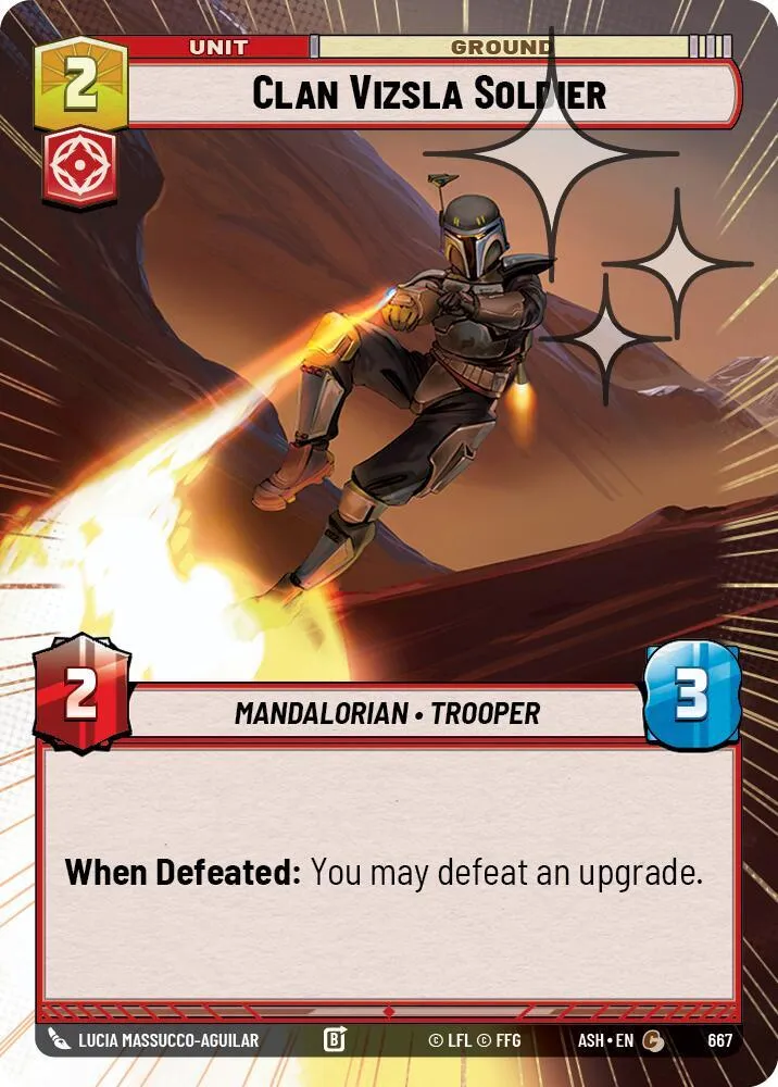 Soldat du Clan Vizsla — Ashes of the Empire — Star Wars: Unlimited