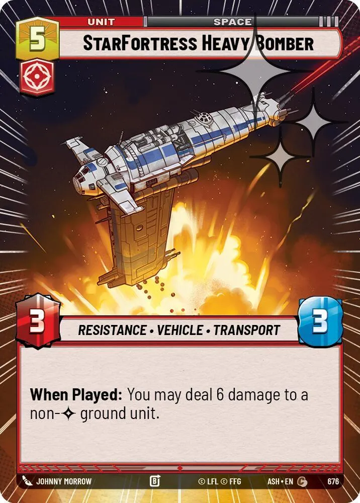 Bombardier Lourd Forteresse Stellaire — Ashes of the Empire — Star Wars: Unlimited