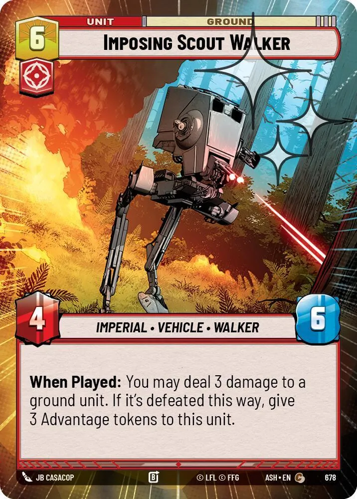Marcheur de Reconnaissance Imposant — Ashes of the Empire — Star Wars: Unlimited