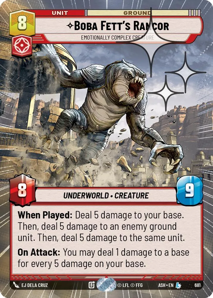Rancor de Boba Fett - Créature Aux Émotions Complexes — Ashes of the Empire — Star Wars: Unlimited