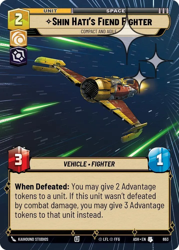 Chasseur Diabolique de Shin Hati - Compact Et Réactif — Ashes of the Empire — Star Wars: Unlimited