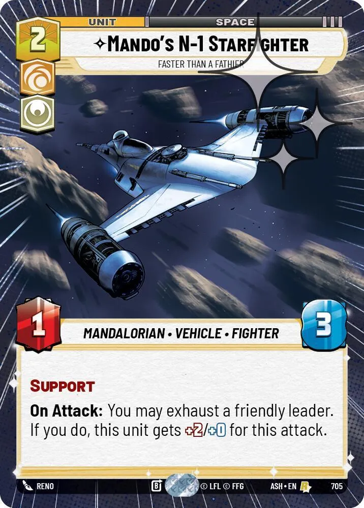 Chasseur N-1 de Mando - Plus Rapide Qu'Un Fathier — Ashes of the Empire — Star Wars: Unlimited