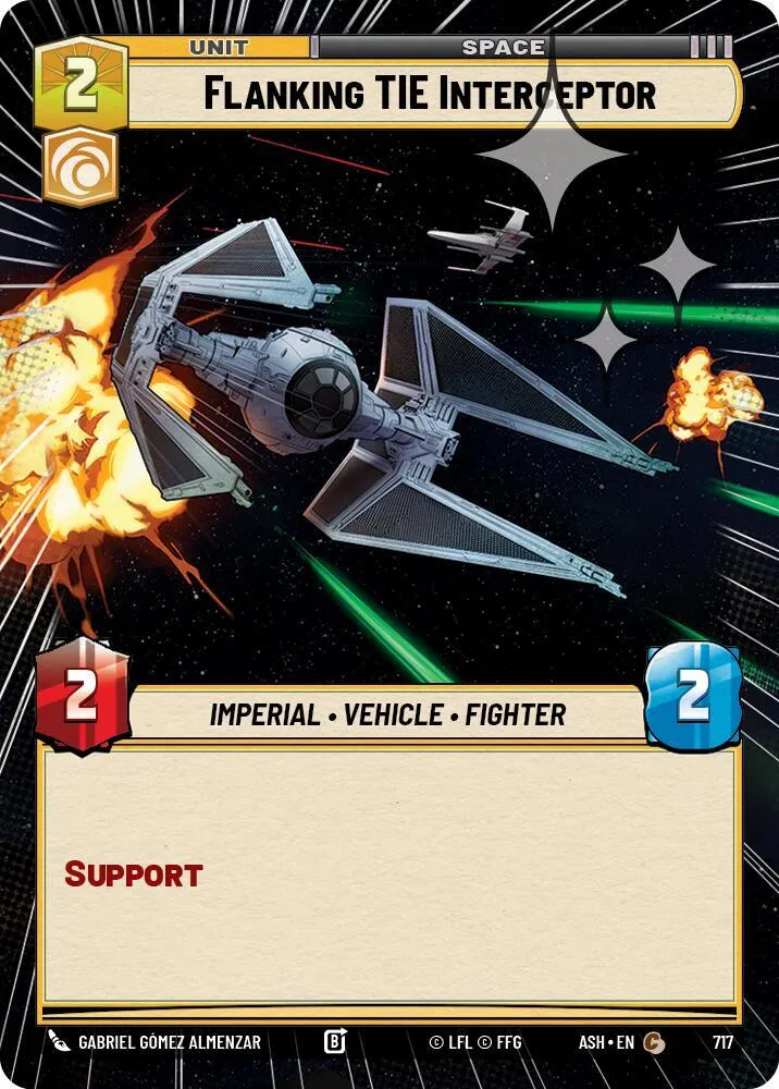 Intercepteur TIE de Flanc — Ashes of the Empire — Star Wars: Unlimited