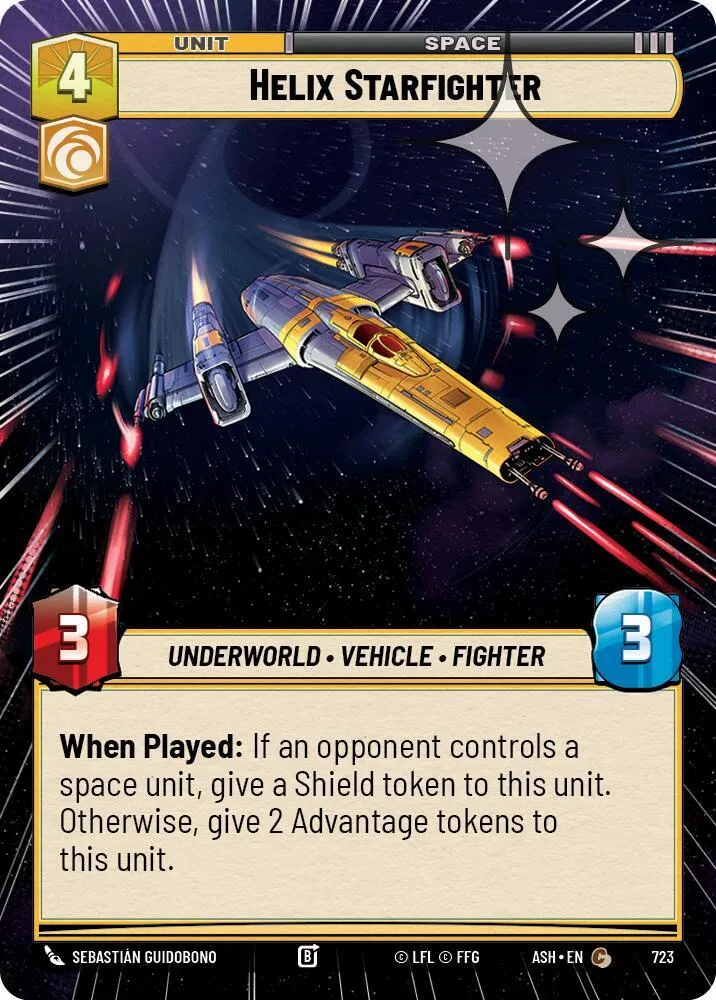 Helix Starfighter — Ashes of the Empire — Star Wars: Unlimited
