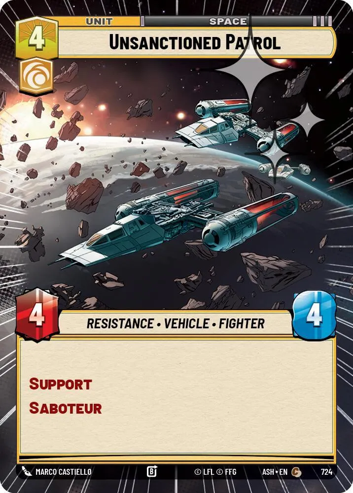Patrouille Non Autorisée — Ashes of the Empire — Star Wars: Unlimited