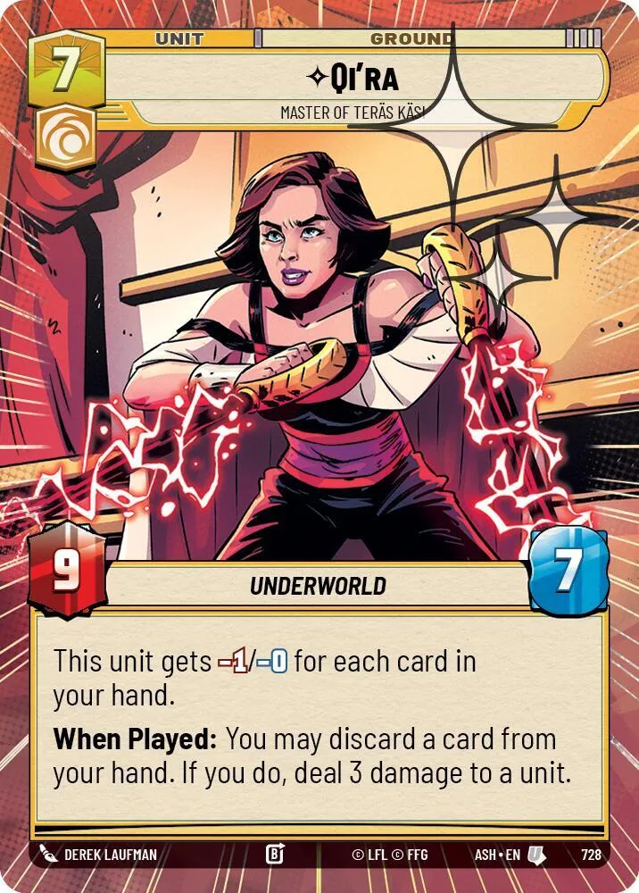 Qi'ra - Maîtresse Du Teräs Käsi — Ashes of the Empire — Star Wars: Unlimited