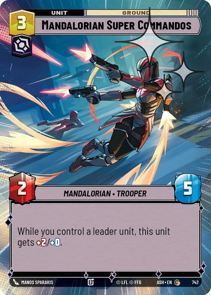 Super Commandos Mandaloriens — Ashes of the Empire — Star Wars: Unlimited