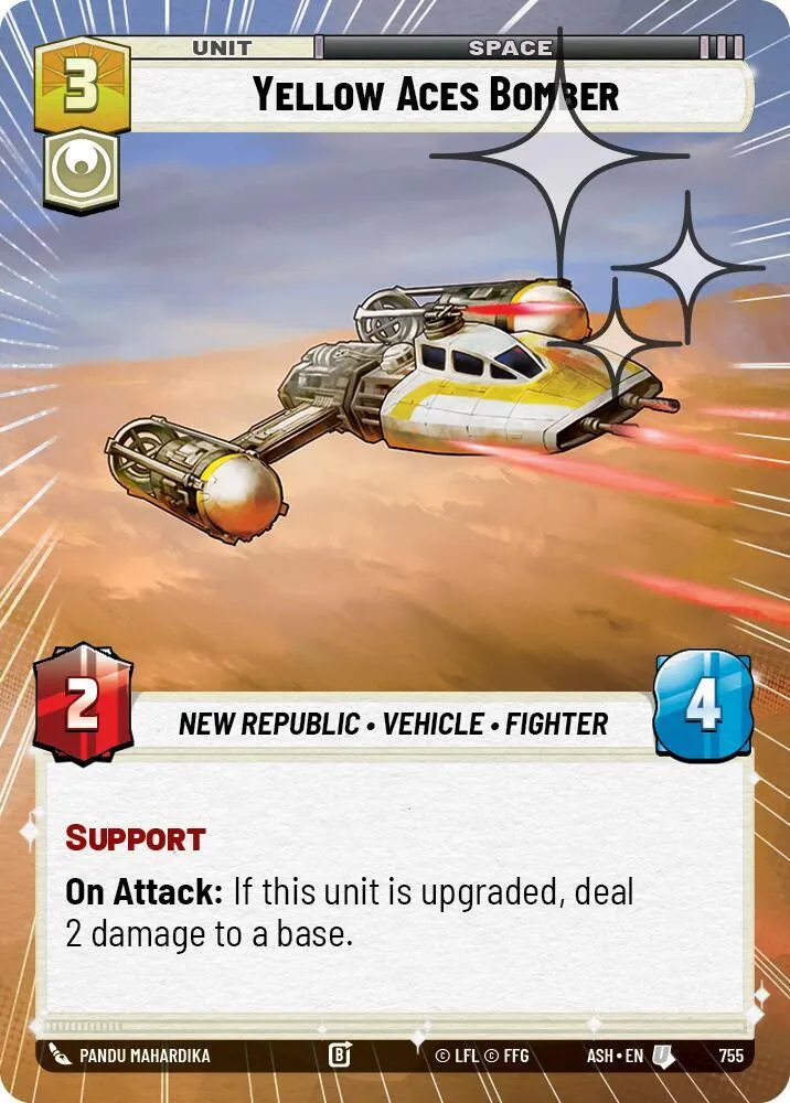 Yellow Aces Bomber — Ashes of the Empire — Star Wars: Unlimited