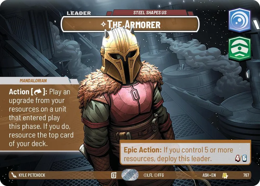 The Armorer - Steel Shapes Us — Ashes of the Empire — Star Wars: Unlimited