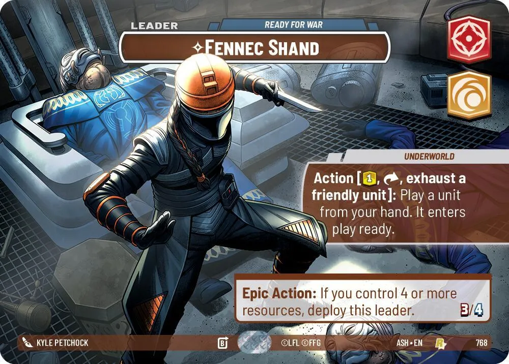 Fennec Shand - Ready for War — Ashes of the Empire — Star Wars: Unlimited
