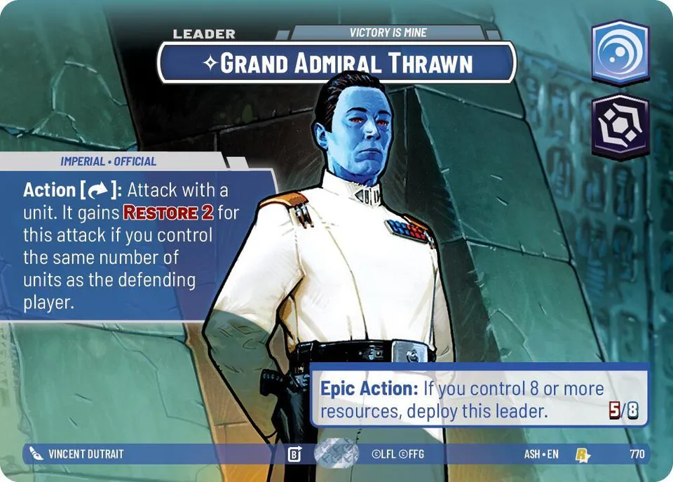 Grand Admiral Thrawn - Victory is Mine from Ashes of the Empire - Star Wars: Unlimited