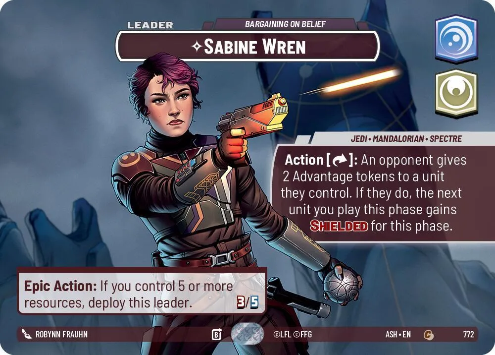 Sabine Wren - Bargaining on Belief — Ashes of the Empire — Star Wars: Unlimited