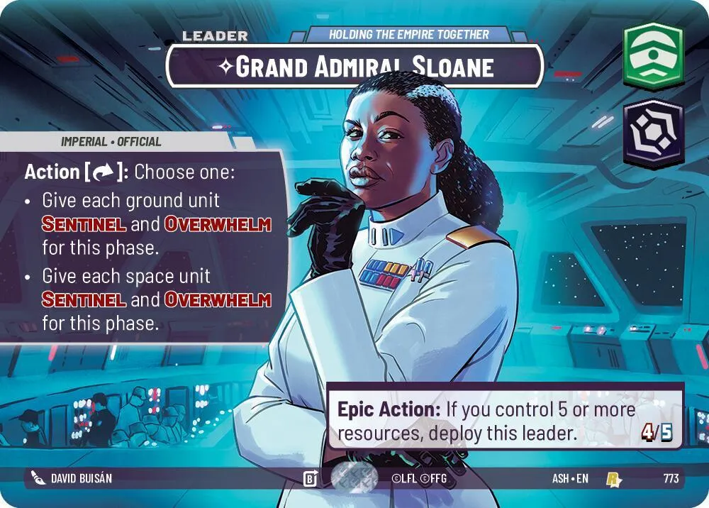 Grand Admiral Sloane - Holding the Empire Together — Ashes of the Empire — Star Wars: Unlimited