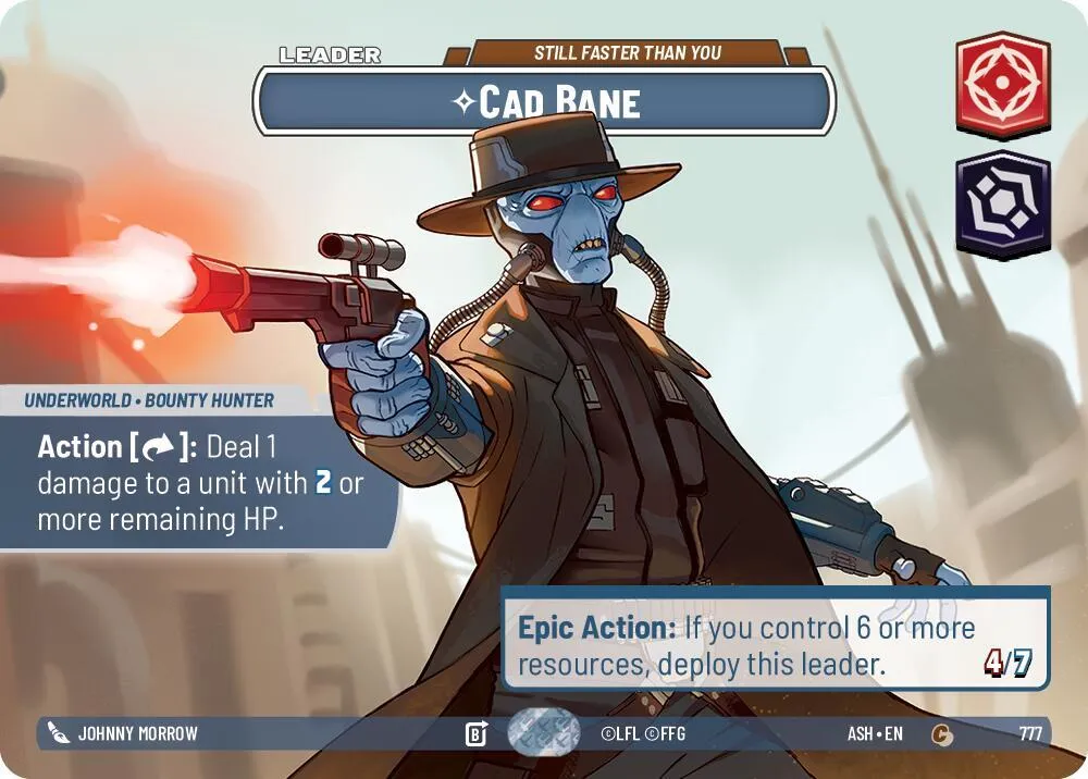 Cad Bane - Toujours Plus Rapide Que Toi — Ashes of the Empire — Star Wars: Unlimited