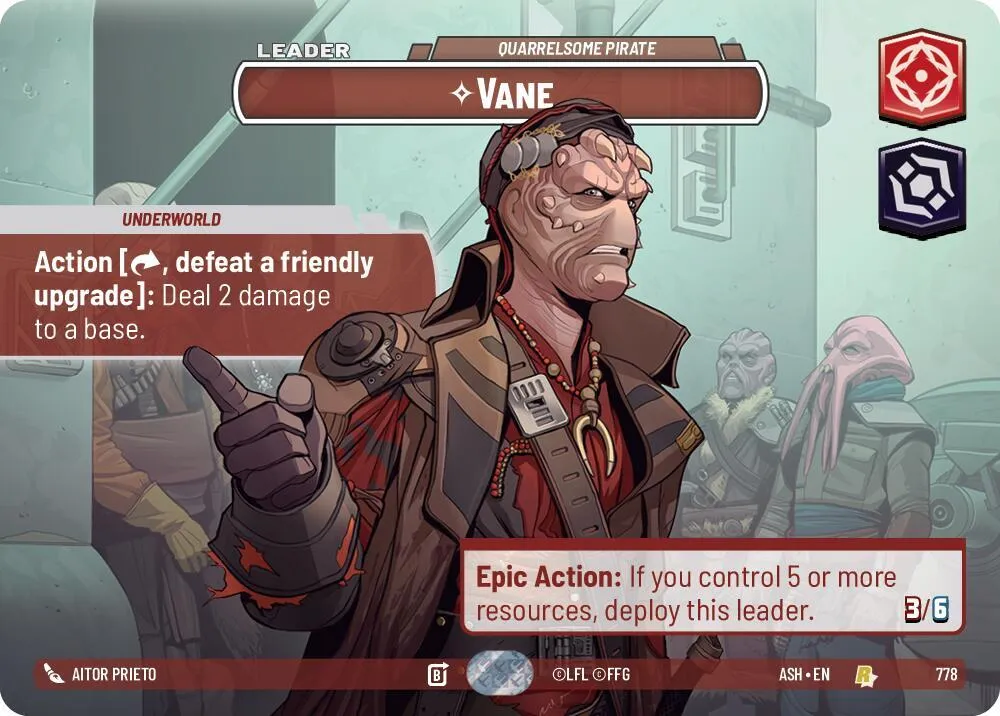 Vane - Quarrelsome Pirate — Ashes of the Empire — Star Wars: Unlimited