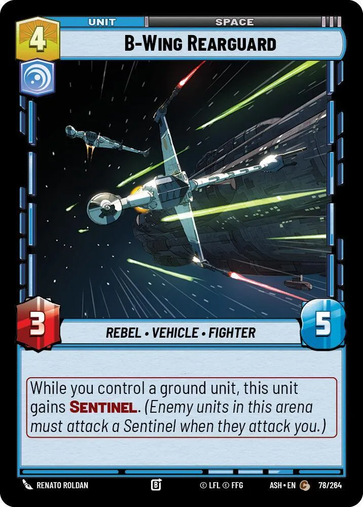 B-Wing de l'Arrière-Garde — Ashes of the Empire — Star Wars: Unlimited