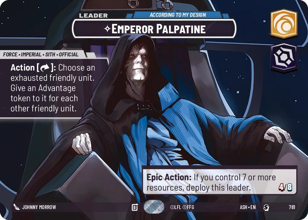 Emperor Palpatine - According to My Design — Ashes of the Empire — Star Wars: Unlimited
