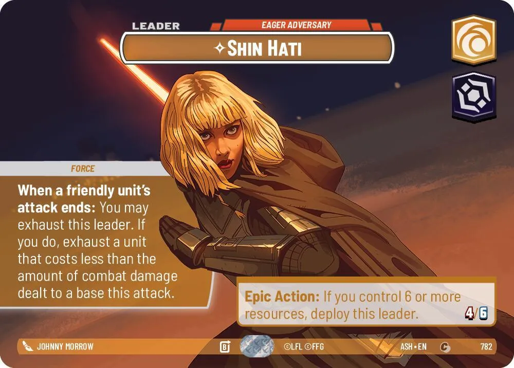 Shin Hati - Eager Adversary — Ashes of the Empire — Star Wars: Unlimited